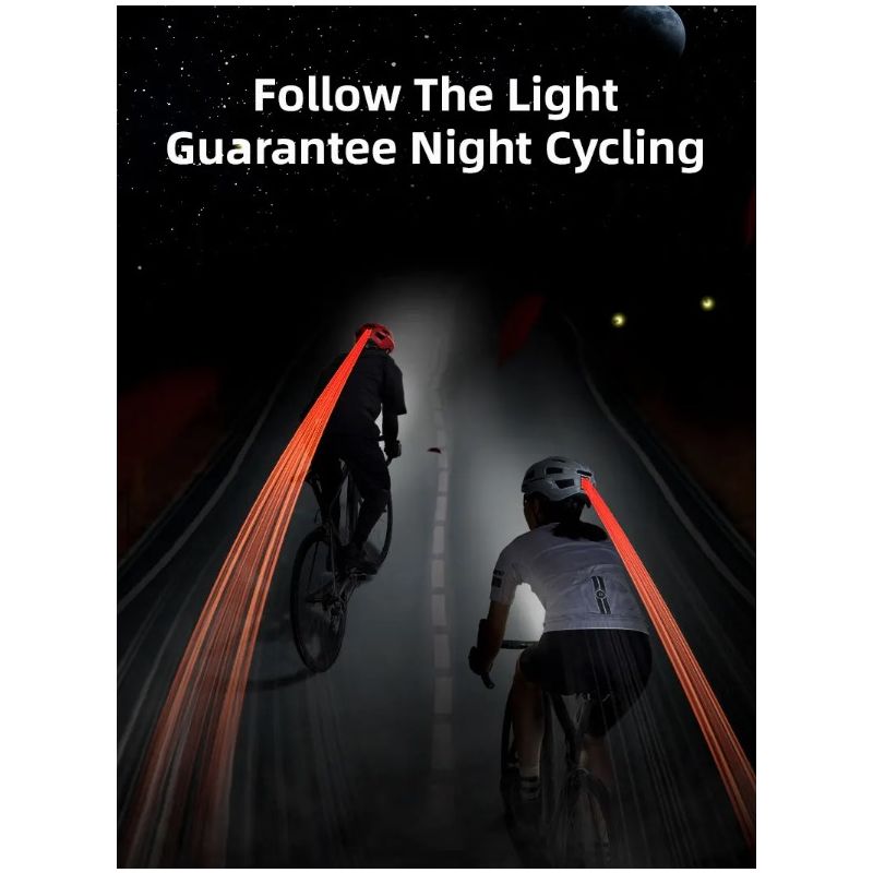 ROCKBROS cykelhjelm med genopladelig LED-baglygte ultralet integrally-støbt MTB og landevejscykling sikkerhed