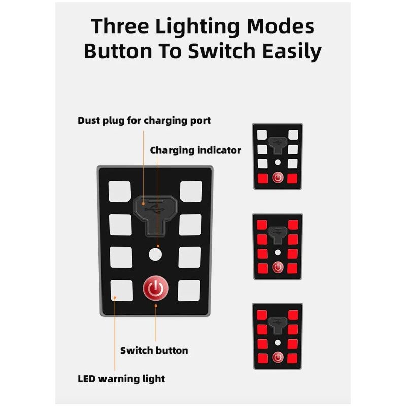 ROCKBROS cykelhjelm med genopladelig LED-baglygte ultralet integrally-støbt MTB og landevejscykling sikkerhed