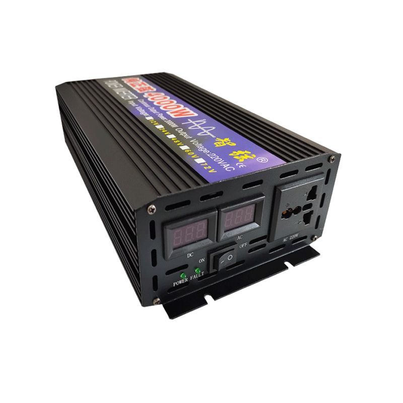 Ren Sinusbølge Inverter 2000W 3000W 4000W LED Display DC til AC Spændingsomformer Grøn Energi Camping