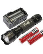 Multi Color Select UltraFire 501b U2 1300 Lumens 5 Modes LED lommelygte  2 * 18650 Batteri  oplader