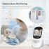 Oplev ro i sindet med SP880 trådløst video babyalarm 24 tommer LCD tovejs audio højopløsningsvideo infrarød nattesyn