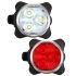 USB genopladelig cykellygte HJ-030 3 LED forlygte vandtæt stærk lys kompakt design til cykelsikkerhed