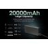 NITECORE CARBO 20000 mobil powerbank letvægts kulfiber IPX5 regntæt hurtigopladning 20W til udendørs eventyr