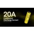 Oplev NITECORE NL2160HP 6000mAh 3.6V kompakt 21700 USB-C Li-ion batteri til elektronik og camping