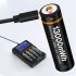 BESTON 18650 3.7V 3500mAh Micro USB genopladeligt lithiumbatteri høj kapacitet til udendørs aktiviteter og gør-det-selv