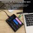 YONII D4 Universal 4-Slot LCD Oplader til 18650 21700 Lithium & AA AAA Ni-MH Batteri USB Oplader