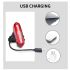 Ny USB genopladelig cykel baglygte med COB lampe til bypendlere højintensitets lys og langvarigt batteri