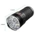 SKY RAY LED lommelygte 15000 lumen USB Type-C genopladelig robust til udendørs og hjemme brug