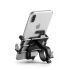 ROCKBROS telefonholder til motorcykel elcykel CNC aluminiumslegering slidstærk 5 kløer justerbar smartphoneholder