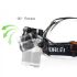 Boruit RJ-3000 LED forlygte T6 hvid lys 1000 lumens udendørs belysning og eventyr udstyr vandtæt lys