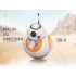 Oplev 2.4G BB-8 fjernbetjening robot intelligent actionfigur med 360° rotation gavelegetøj til børn Star Wars