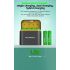 Effektiv 8-slot AA lithiumbatterioplader Smart flip-top rum Type-C port til familie og arbejdsplads brug