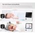 AMB900 video babyalarm 2,8 tommer 720P babykamera 4X zoom tovejs samtaleanlæg spædbørns overvågning