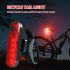 Cykelbaglygte USB Genopladelig med Ultrabright Røde LED Lys IPX4 Vejrbestandig Perfekt til Bycykling