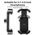 ROCKBROS Cykeltelefonholder til 4,7-6,8 tommer smartphone stødabsorberende 360° roter cykling eventyr