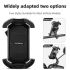 ROCKBROS Cykeltelefonholder til 4,7-6,8 tommer smartphone stødabsorberende 360° roter cykling eventyr