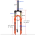 bolany Mountain Bike Fork MTB affjedringsgaffel til 27 5 og 29 cykler for højtydende komfort og optimal stivhed