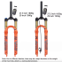 bolany Mountain Bike Fork MTB affjedringsgaffel til 27 5 og 29 cykler for højtydende komfort og optimal stivhed