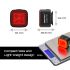 Enfitnix Cubelite III Smart baglygte med USB-opladning 30 lumen LED og IPX6 cykelsikkerhed cykeltilbehør