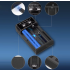 USB batteri smart oplader med LCD display til 18650 3,7V genopladelige og Ni-MH AA AAA batterier