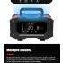 FOXSUR 20A bærbar bilbatterioplader 7-trins opladning 12V 24V AGM LiFePO4 multi-batteri kompatibilitet
