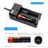 DoublePow 14500 batteri 750mAh genopladeligt lithium-ion miljøvenligt batteri med LED-opladningsindikator
