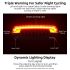 ROCKBROS LKWD-R1 cykellygte smart USB LED cykelbaglygte med trådløs fjernbetjening til cykelsikkerhed