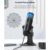 MU900PRO RGB USB-mikrofon til streaming dynamisk RGB belysning høj lydkvalitet kardioid opsamlingsmønster