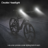 CarryBright CB800 cykelbakspejl forlygte med aluminiumslegering og knoplås design for cykelsikkerhed og synlighed