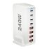 240W Desktop GaN-oplader med 8-ports USB Type C PD Charge Hurtigopladning til multi-enheds opladning