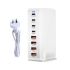 240W Desktop GaN-oplader med 8-ports USB Type C PD Charge Hurtigopladning til multi-enheds opladning