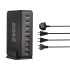 240W Desktop GaN-oplader med 8-ports USB Type C PD Charge Hurtigopladning til multi-enheds opladning