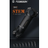 TOSEEK MTB cykelstyrspindel 28.6mm letvægts aluminium carbon justerbar vinkel til cykelentusiaster i mat sort