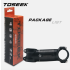 TOSEEK MTB cykelstyrspindel 28.6mm letvægts aluminium carbon justerbar vinkel til cykelentusiaster i mat sort