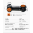 TOSEEK MTB cykelstyrspindel 28.6mm letvægts aluminium carbon justerbar vinkel til cykelentusiaster i mat sort