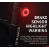TOWILD TL03 LED Cykellygte med Smart Auto Bremse Sensor Cykellygte for Cykelsikkerhed og Synlighed