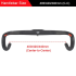 TOSEEK fuld carbon styr 400mm 420mm 440mm racer cykelstyr med høj kvalitet kulfiber aerodynamisk cykelstyr