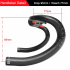 TOSEEK fuld carbon styr 400mm 420mm 440mm racer cykelstyr med høj kvalitet kulfiber aerodynamisk cykelstyr