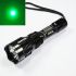 UniqueFire HS-802 Grønt Lys LED Lommelygte Til Friluftsentusiaster Stød- og Ridsefast 6061T Aluminium