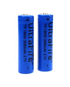 Oplev kraftfuld ydeevne med Ultrafire TR 3000mAh 18650 Li-ion hurtig genopladeligt batteripar til lommelygter