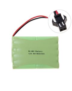 12V AA 1800mAh Ni-MH genopladeligt batteri høj kapacitet Big SM stik miljøvenlig til fjernbetjeninger