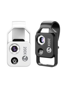 APEXEL 200X forstørrelse mikroskop linse med CPL mobil LED Light mikro lomme makro linser til iPhone Samsung alle smartphones