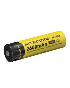 Nitecore 18650 Li-ion batteri NL1826 2600mAh 3.7V til lommelygter og kameraer pålidelig og hurtig opladning