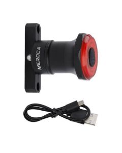 MEROCA MX2 smart sensor bremse baglygte mountainbike lys USB opladning landevejscykel natkørelys