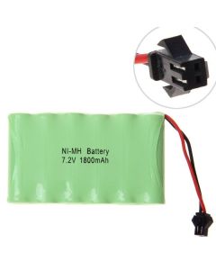Miljøvenligt 7,2V AA 1800mAh NiMH batteri SM stik høj kapacitet til fjernstyrede køretøjer og elektronik