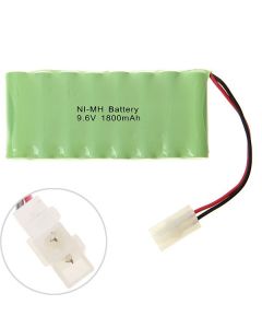 9,6V AA 1800mAh Ni-MH genopladeligt batteri