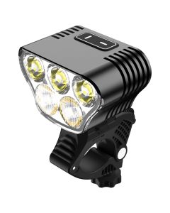 Mangeleyes M5 Mountainbike Lys 5000 Lumens Genopladelig MTB Forlygte med 20000mAh Batteri til Sikker Natkørsel
