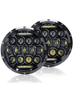 7 tommer motorcykel LED forlygte til Harley Jeep Wrangler Hummer 75W IP67 vandtæt off-road energieffektiv