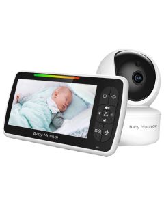 5 tommer babyalarm med kamera SM650 Mother Kids Bærbar videoskærm til børn