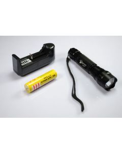 Ultrafire WF-501B XML U2 LED lommelygte  18650 Batteri  oplader